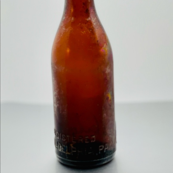 Coca-Cola Co. Amber, Vintage, Bottle, Registered, Philadelphia, PA (C C Co.-14) - Picture 12 of 16